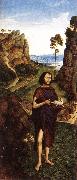 BOUTS, Dieric the Younger St John the Baptist fd USA oil painting artist